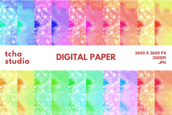 Feeling Watercolor Digital Papers