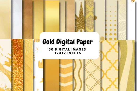Gold Digital Paper Texture: A Versatile Asset for Creative Projects