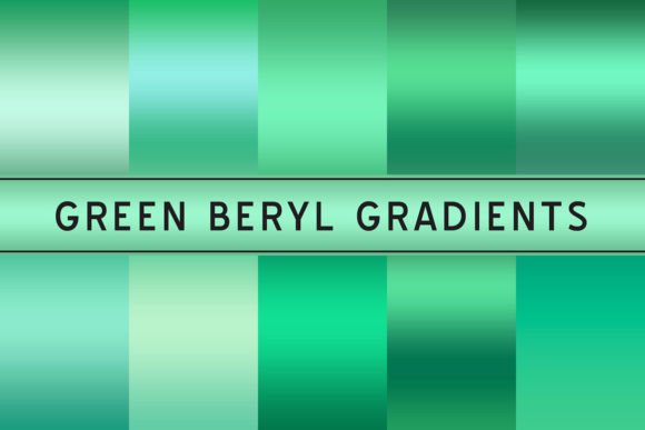 Green Beryl Gradients: Elevating Design Projects with Premium Quality and Modern Aesthetics