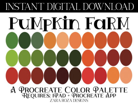 Pumpkin Farm Procreate Color Palette: A Versatile Tool for Artists and Designers