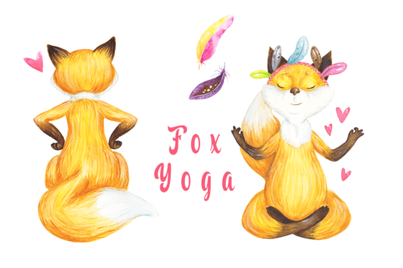 Watercolor Illustration Fox and Flowers: A Versatile Design Asset for Creative Projects