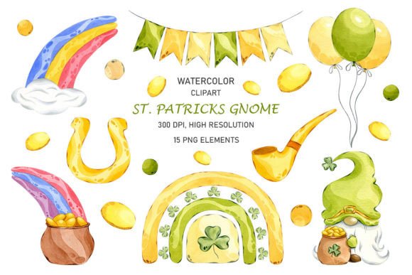 Watercolor St. Patrick’s Gnomes Clipart: A Strategic Design Asset for Creative Projects