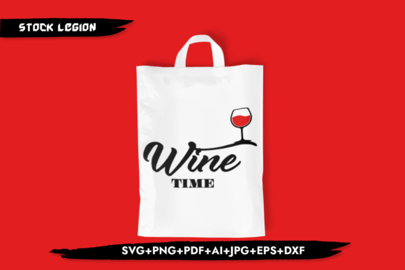 Wine Time - Christmas SVG for Creative Projects