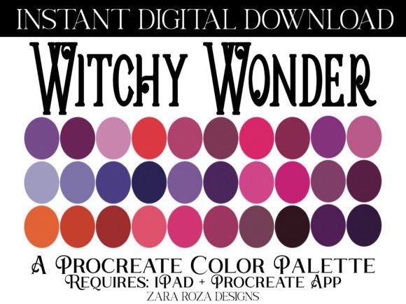 Witchy Wonder Halloween Procreate Colors: A Digital Palette for Creative Expression